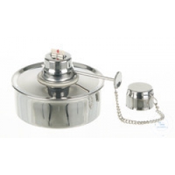 Lampada ad alcool in acciaio con stoppino e cappuccio di chiusura (stoppino intercambiabile) - 01.1012.00